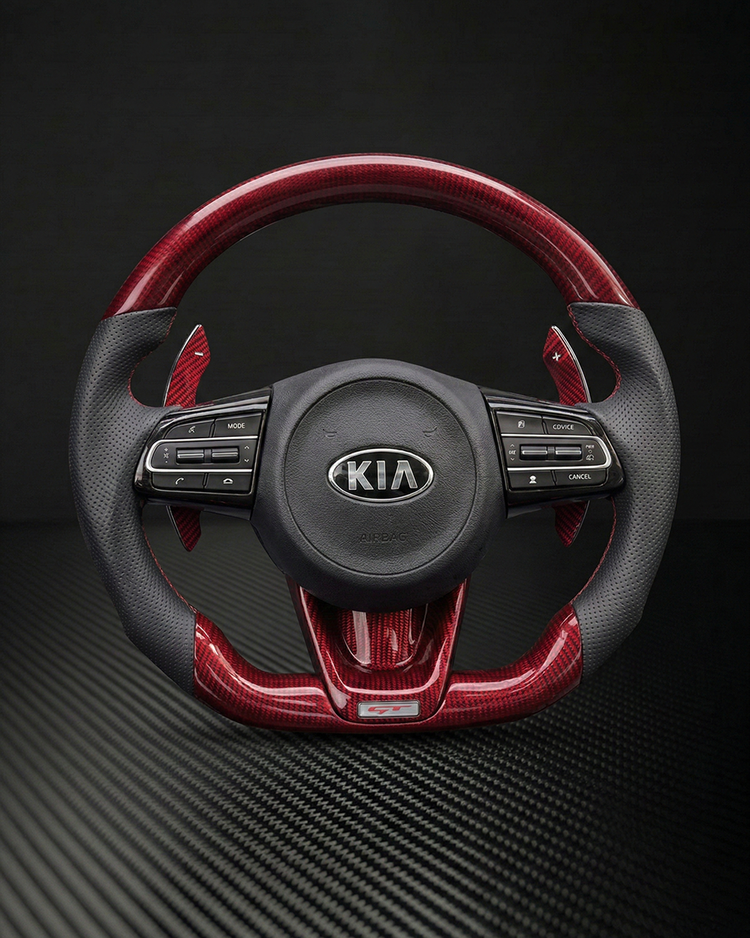 2018-2023 Kia Stinger Carbon Fiber Steering Wheel