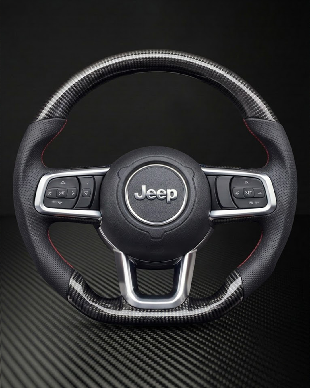 2018+ Jeep JL Wrangler/Gladiator Carbon Fiber Steering Wheel