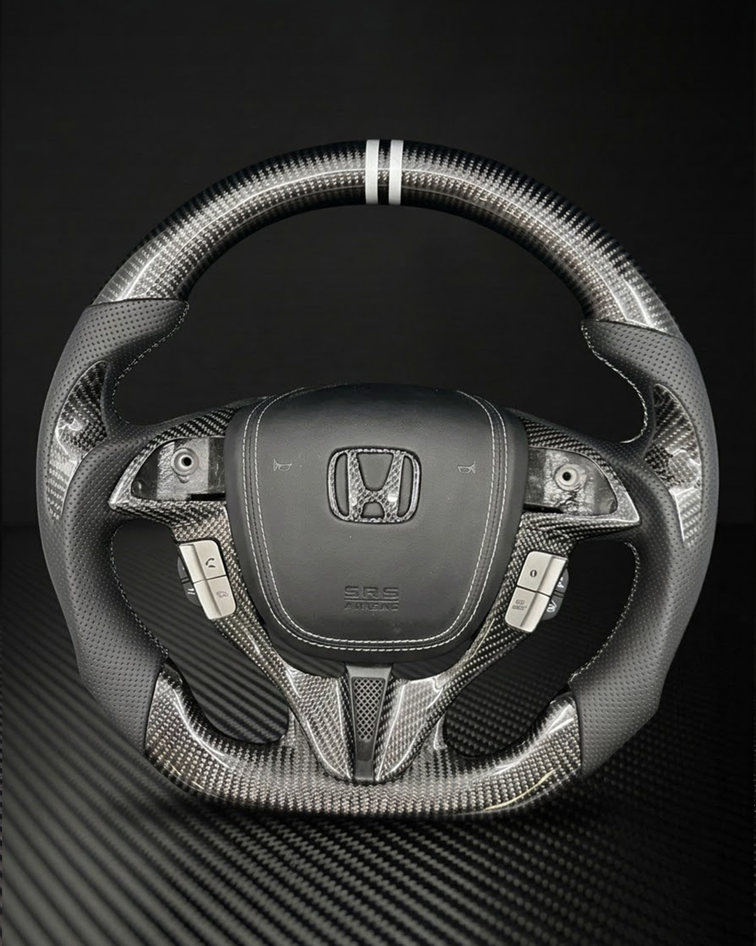 2008-2012 Honda 8th Gen Accord Carbon Fiber Steering Wheel