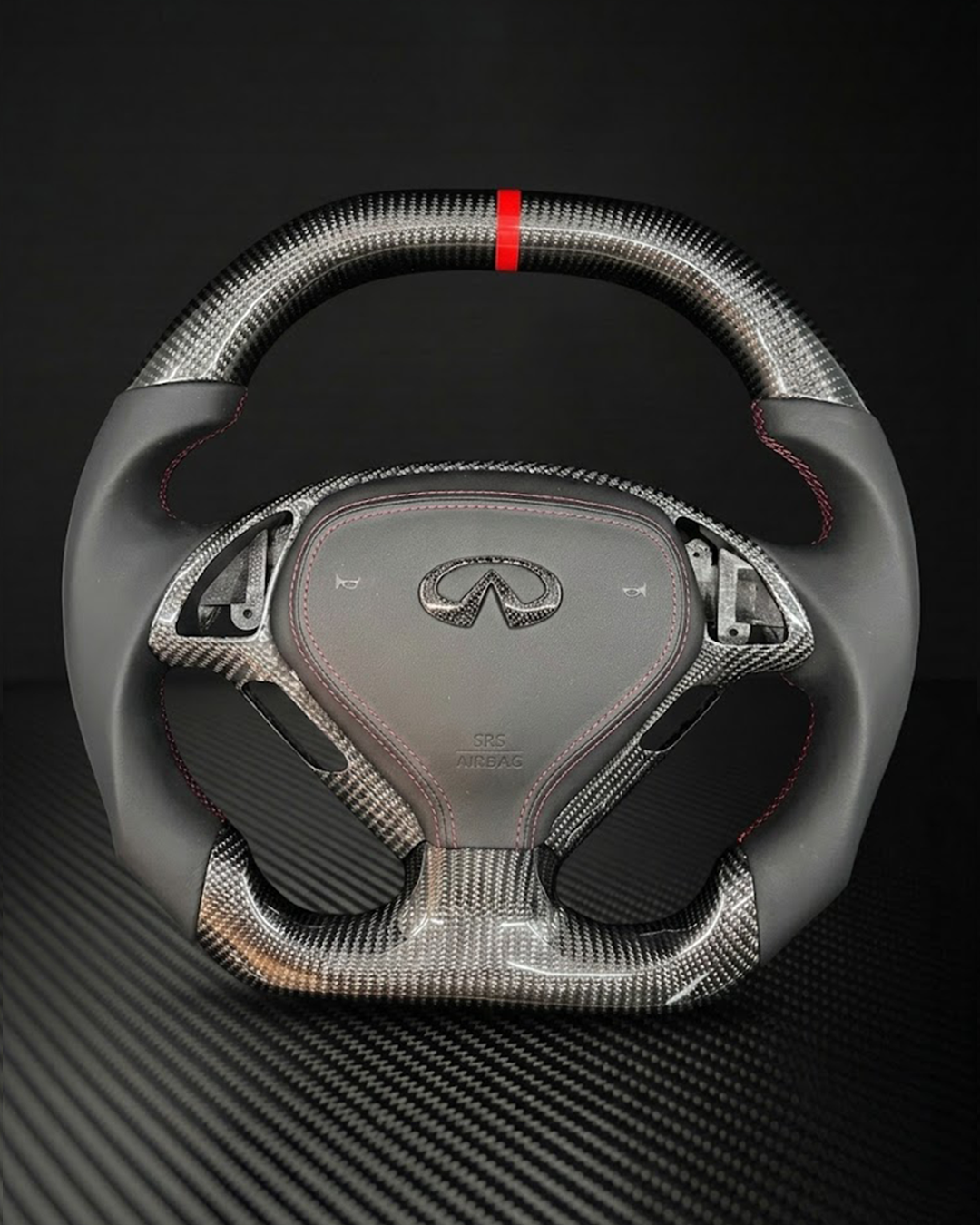 2008+ Infiniti G37 Carbon Fiber Steering Wheel