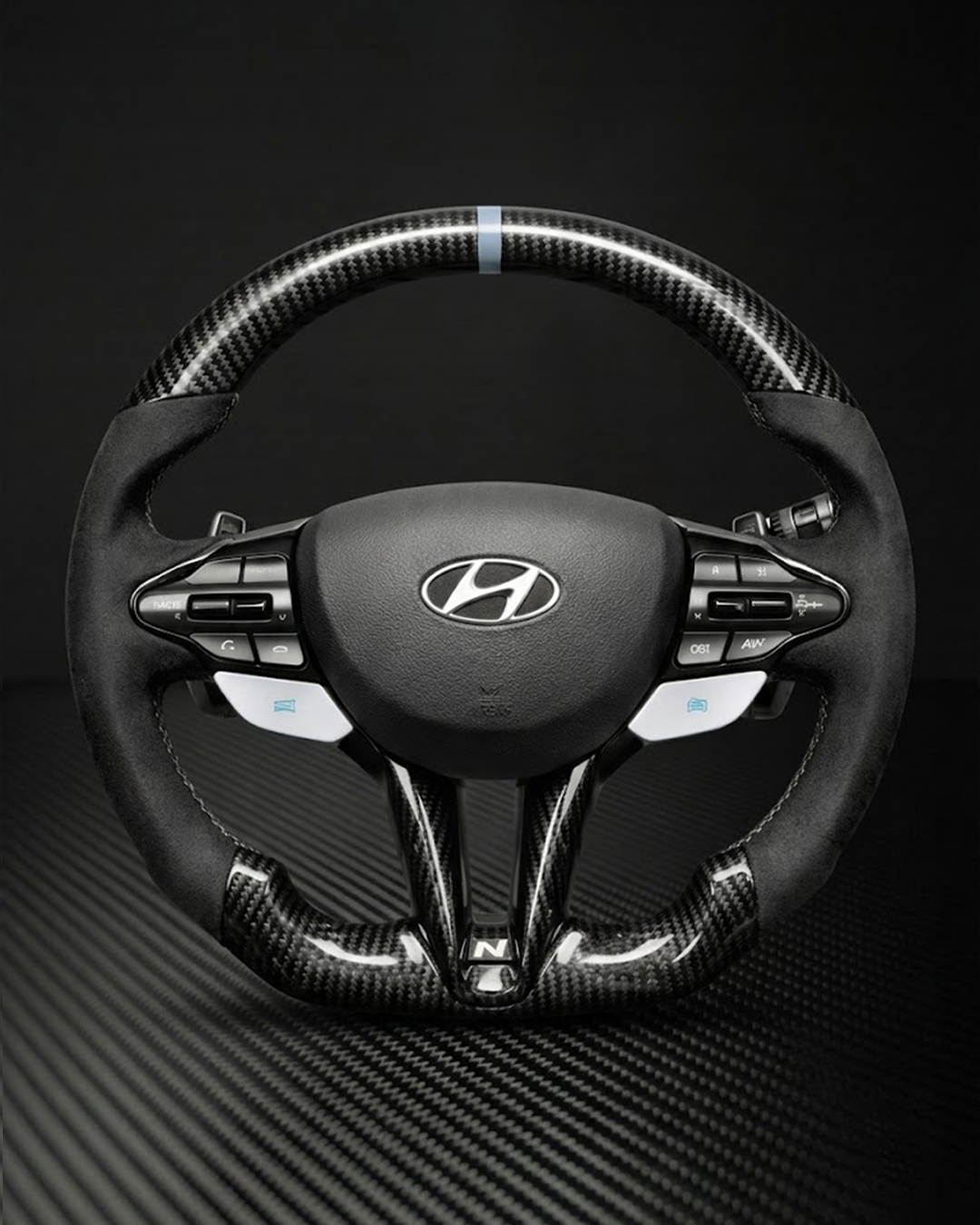 2012-2017 Hyundai Veloster Carbon Fiber Steering Wheel