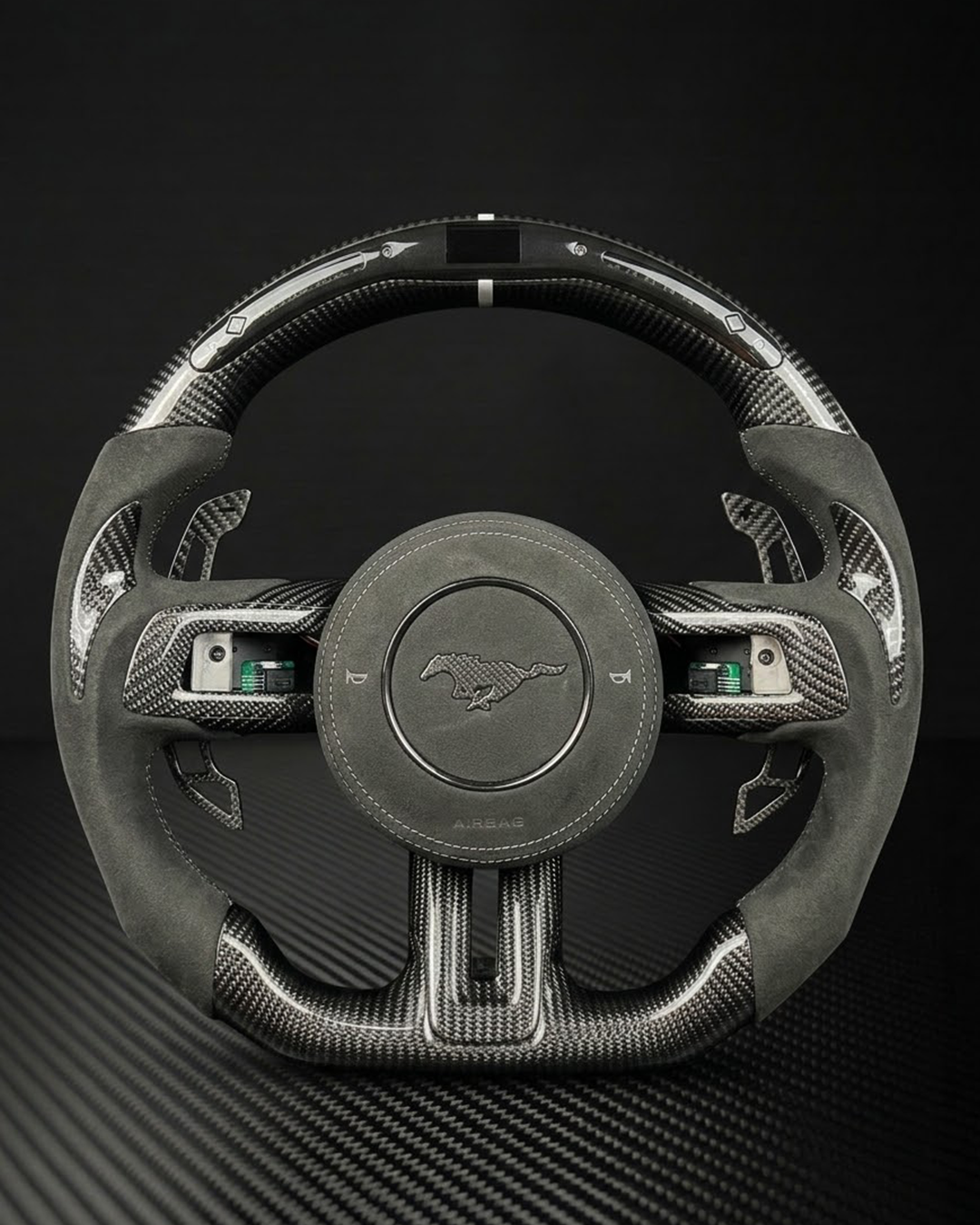 2015-2023 S550 Ford Mustang Carbon Fiber Steering Wheel