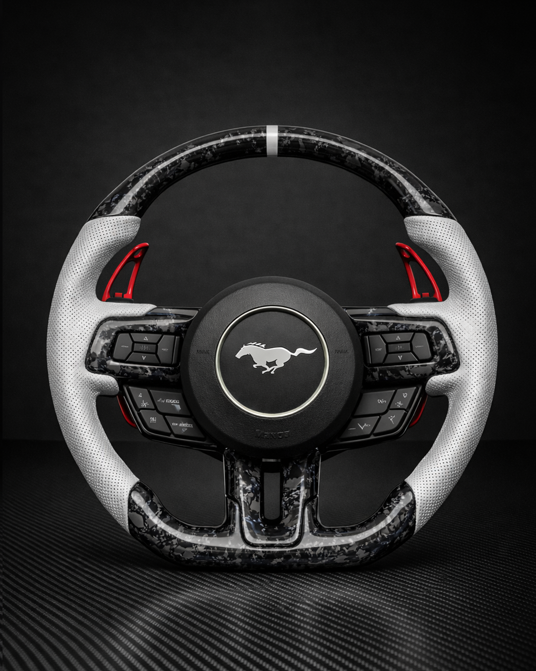 IN STOCK- 2015+ S550 Ford Mustang Carbon Fiber Steering Wheel