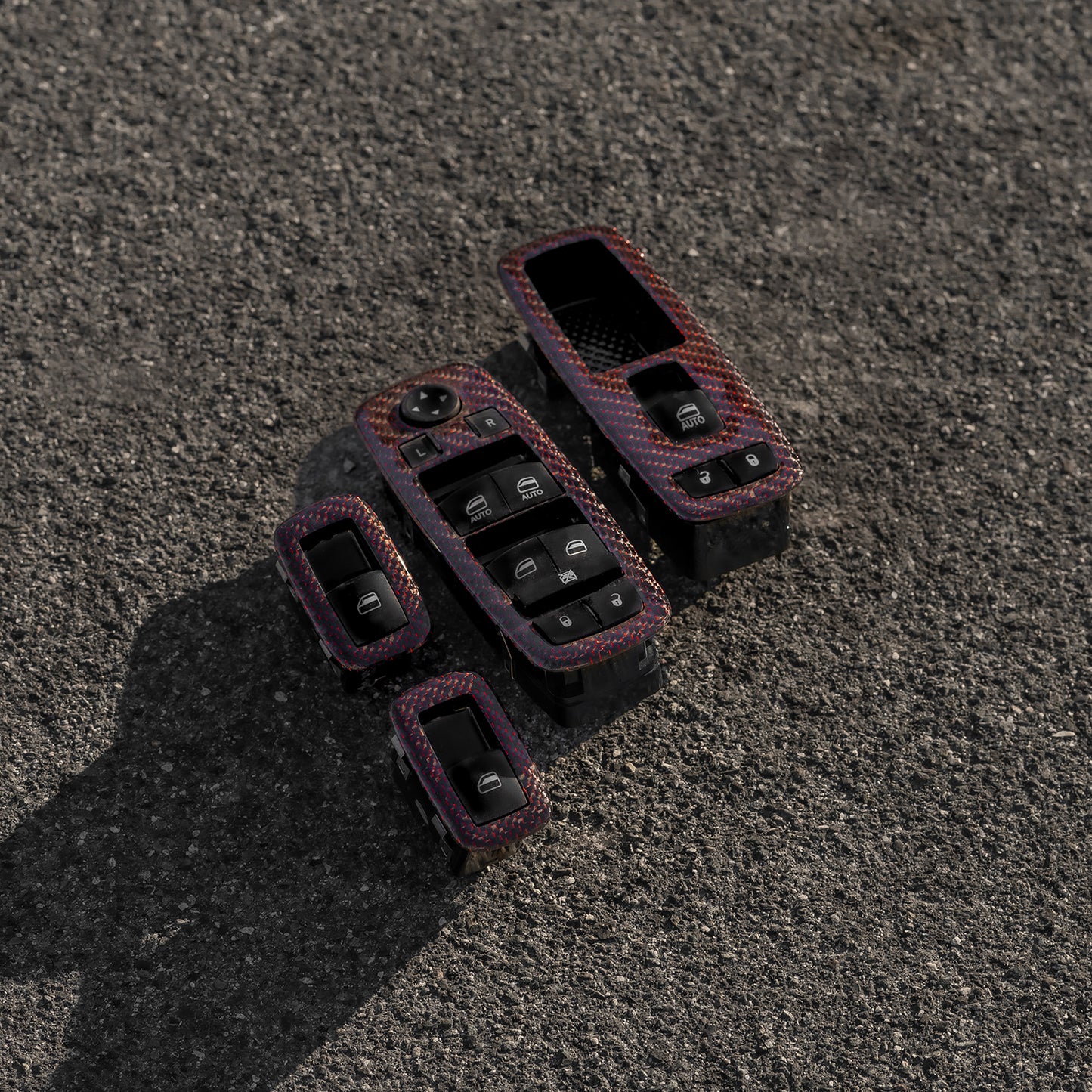 2021+ Durango Window Switch Trim - Kustom Carbon Fiber