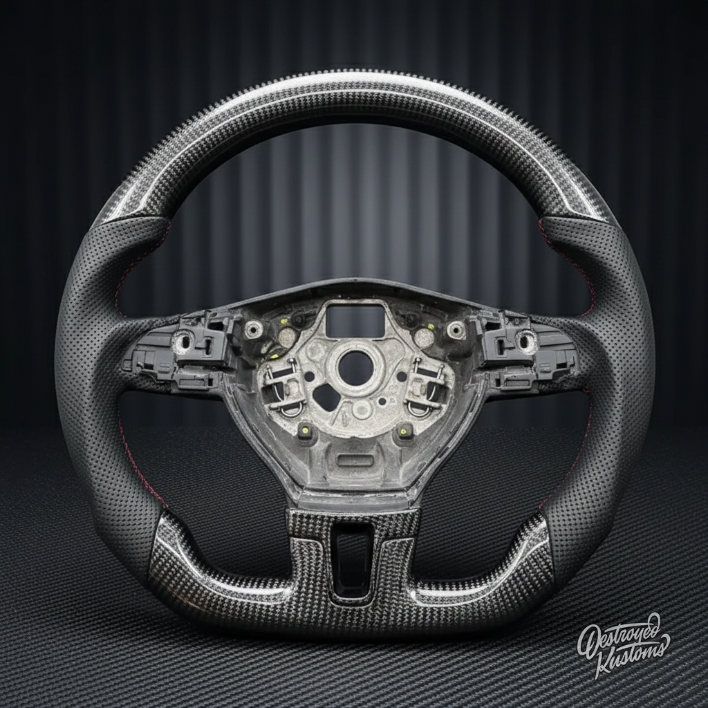 2009-2017 Volkswagen/VW CC Carbon Fiber Steering Wheel