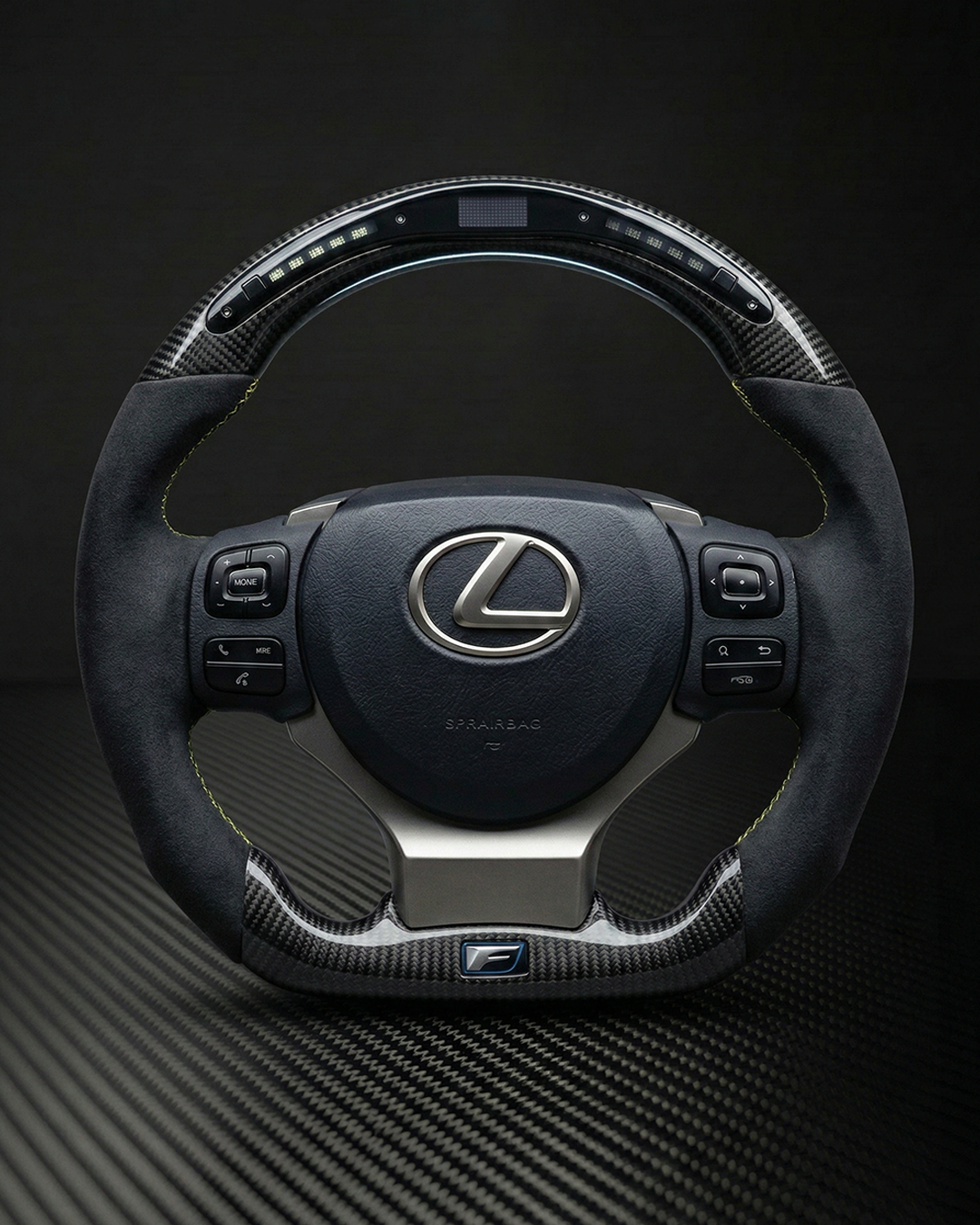 2014+ Lexus 3IS/RC/GSF Carbon Fiber Steering Wheel