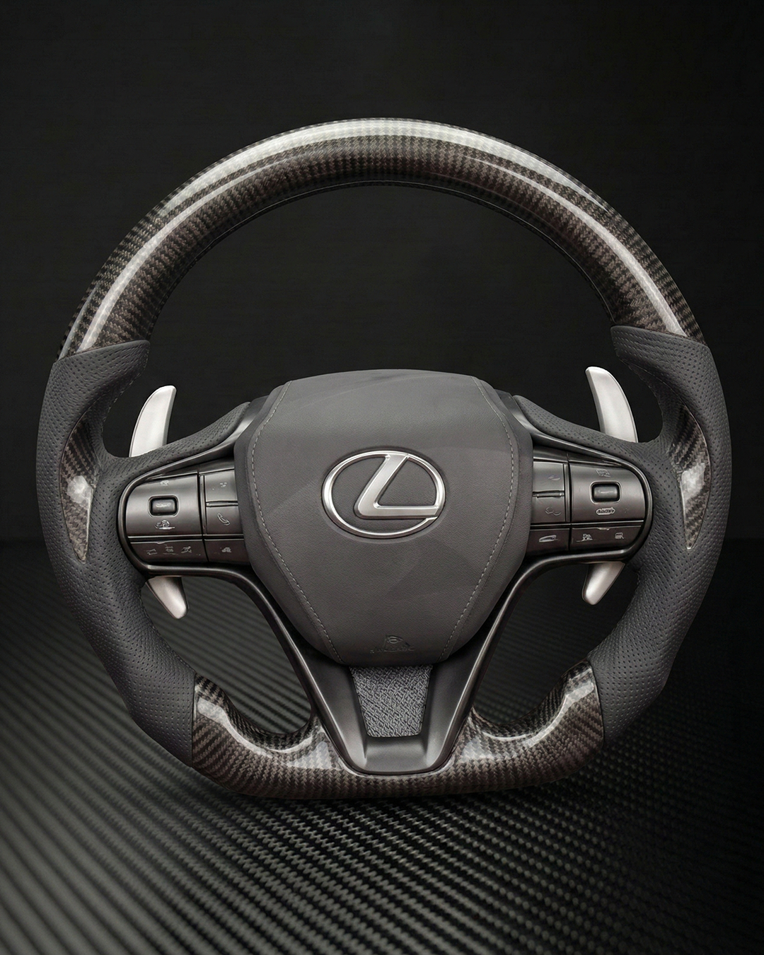 2018+ Lexus LC500 Carbon Fiber Steering Wheel