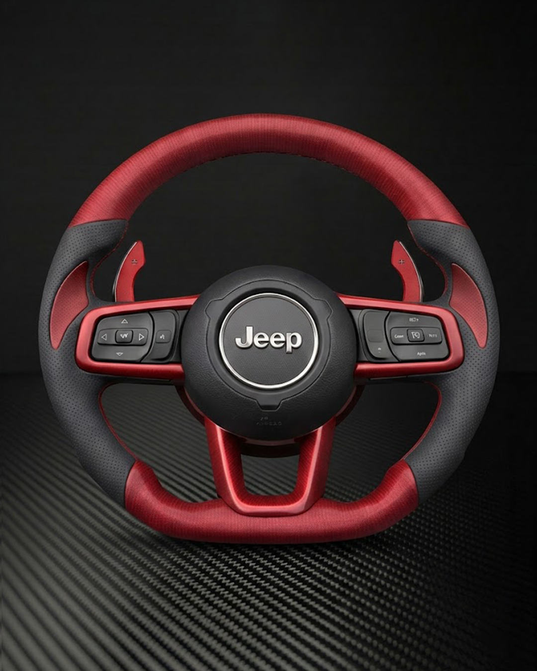 2018+ Jeep JL Wrangler/Gladiator Carbon Fiber Steering Wheel