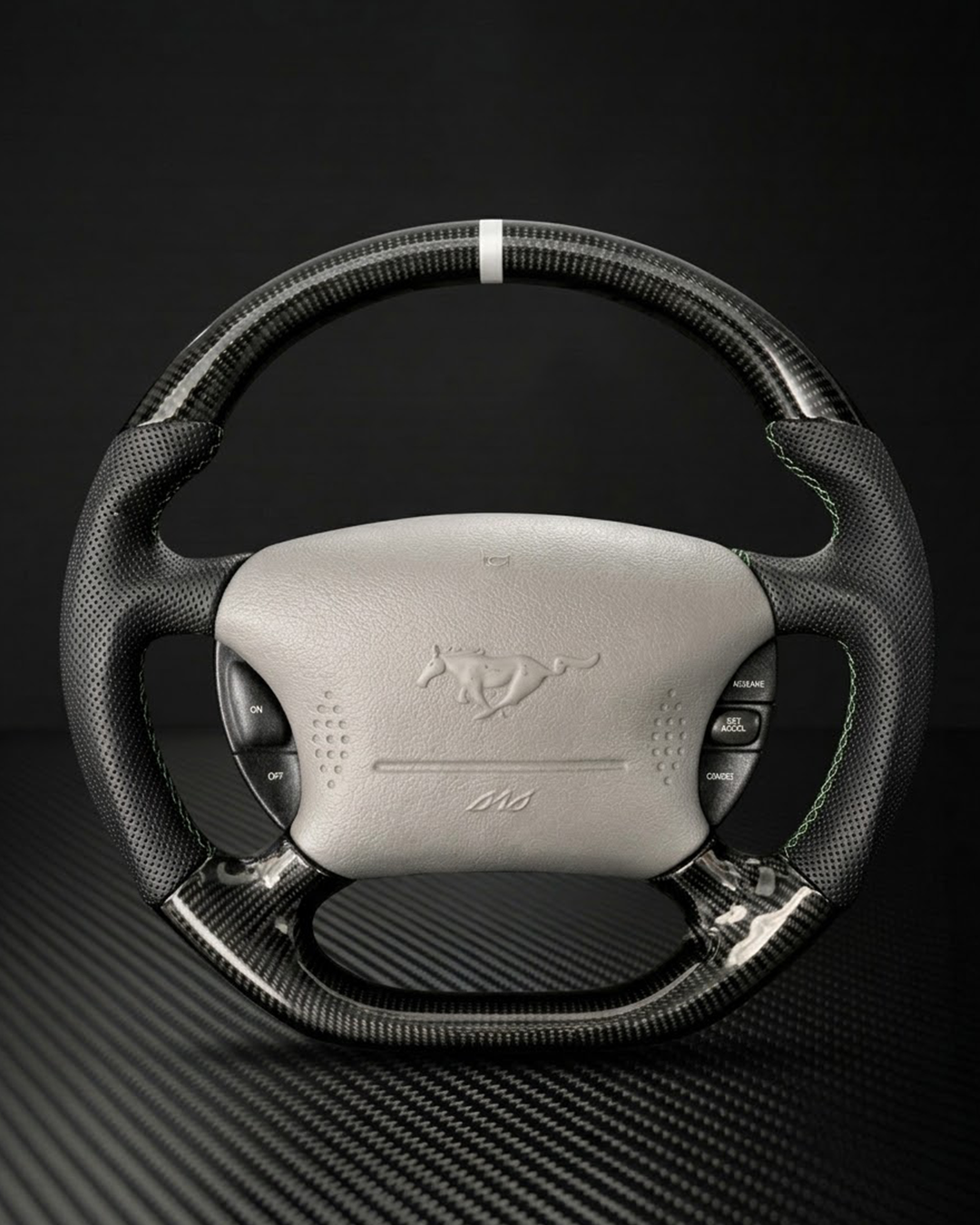 1994-2004 Ford Mustang SN95 Carbon Fiber Steering Wheel