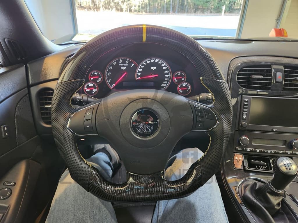 2006-2013 C6 Chevrolet Corvette Carbon Fiber Steering Wheel