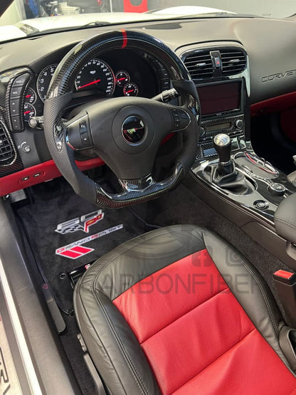 2006-2013 C6 Chevrolet Corvette Carbon Fiber Steering Wheel