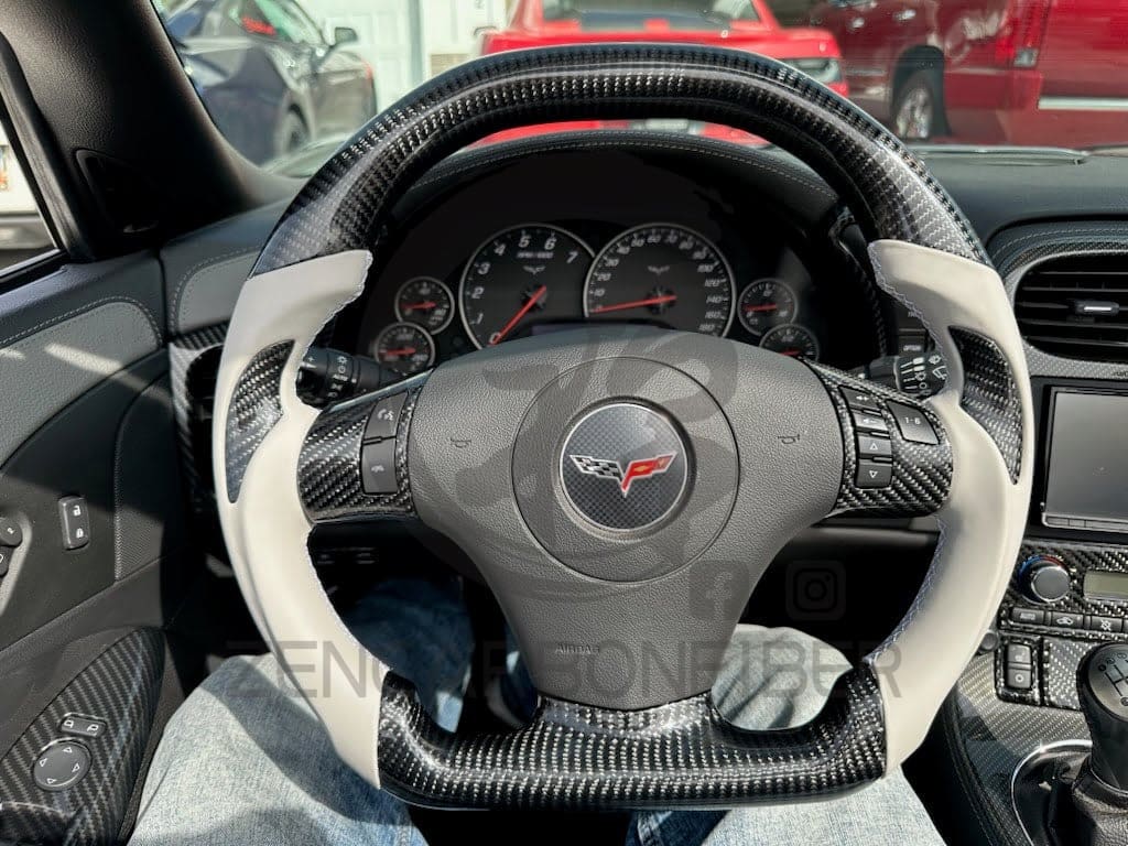 2006-2013 C6 Chevrolet Corvette Carbon Fiber Steering Wheel