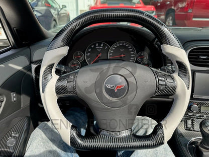 2006-2013 C6 Chevrolet Corvette Carbon Fiber Steering Wheel