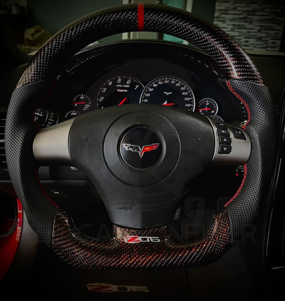 2006-2013 C6 Chevrolet Corvette Carbon Fiber Steering Wheel