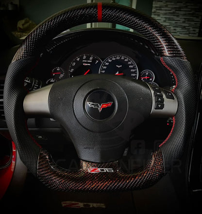 2006-2013 C6 Chevrolet Corvette Carbon Fiber Steering Wheel
