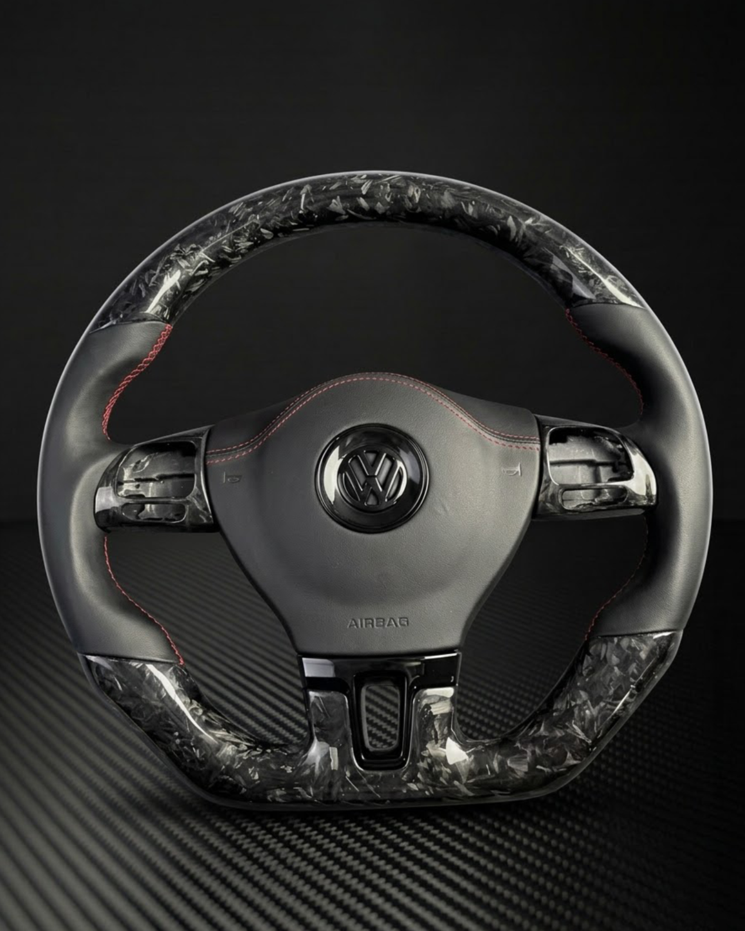 2009-2017 Volkswagen/VW CC Carbon Fiber Steering Wheel