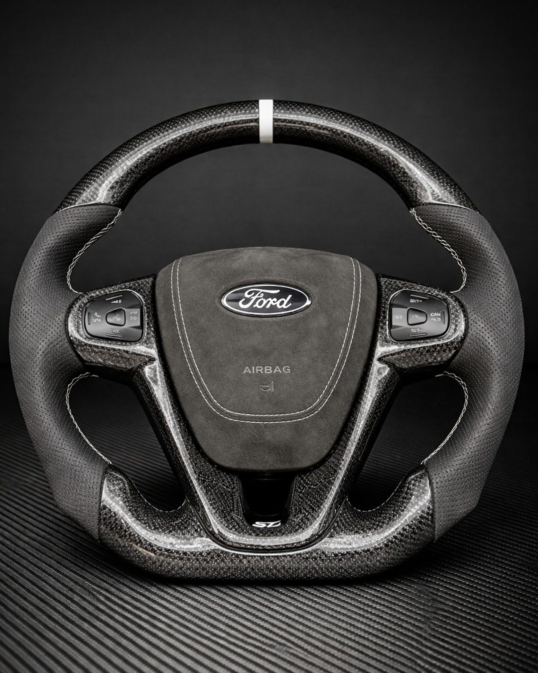 2011-2019 Ford Fiesta Carbon Fiber Steering Wheel