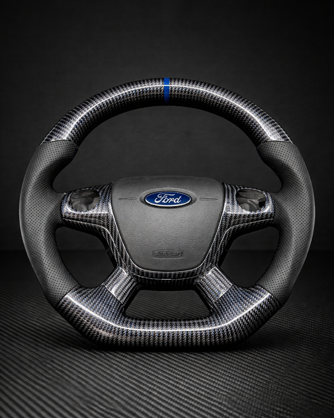 2012-2014 Ford Focus Carbon Fiber Steering Wheel