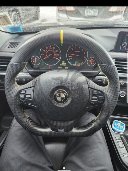 2012-2018 BMW F2X/F3X 2/3/4-series Carbon Fiber Steering Wheel