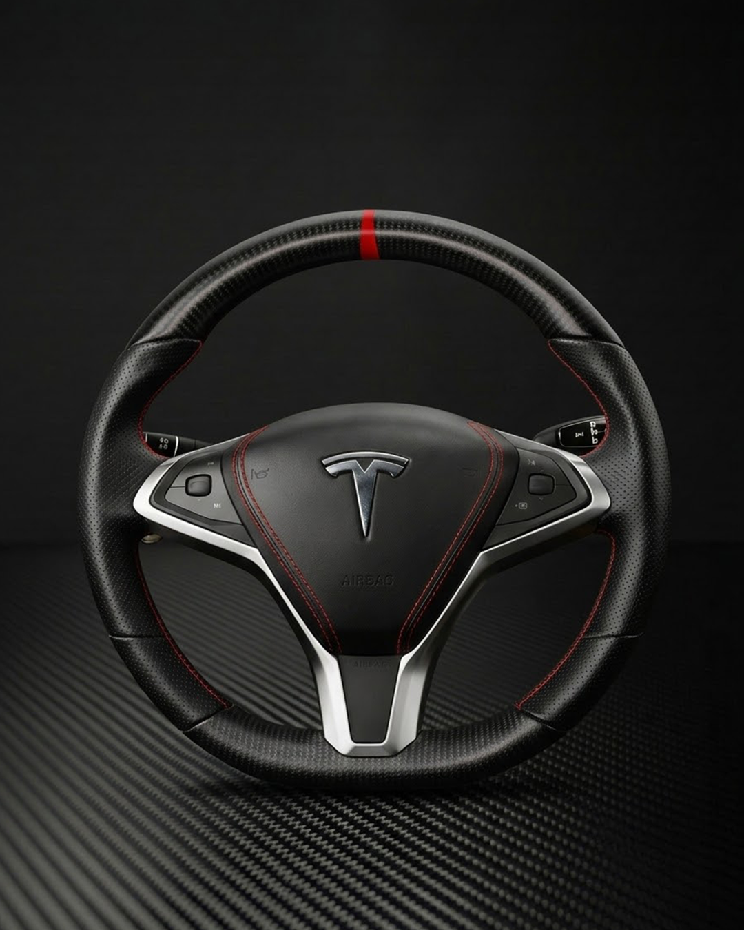 2013-2020 Tesla Model S/X Carbon Fiber Steering Wheel