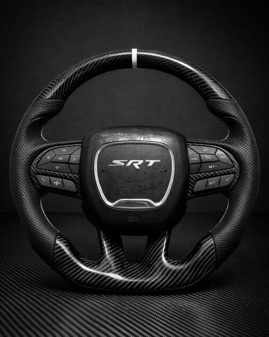 2014+ Jeep Cherokee/WK2 Grand Cherokee (non-SRT) Carbon Fiber Steering Wheel
