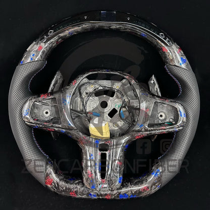 2017–2023 BMW G30 5-series M-Sport Carbon Fiber Steering Wheel