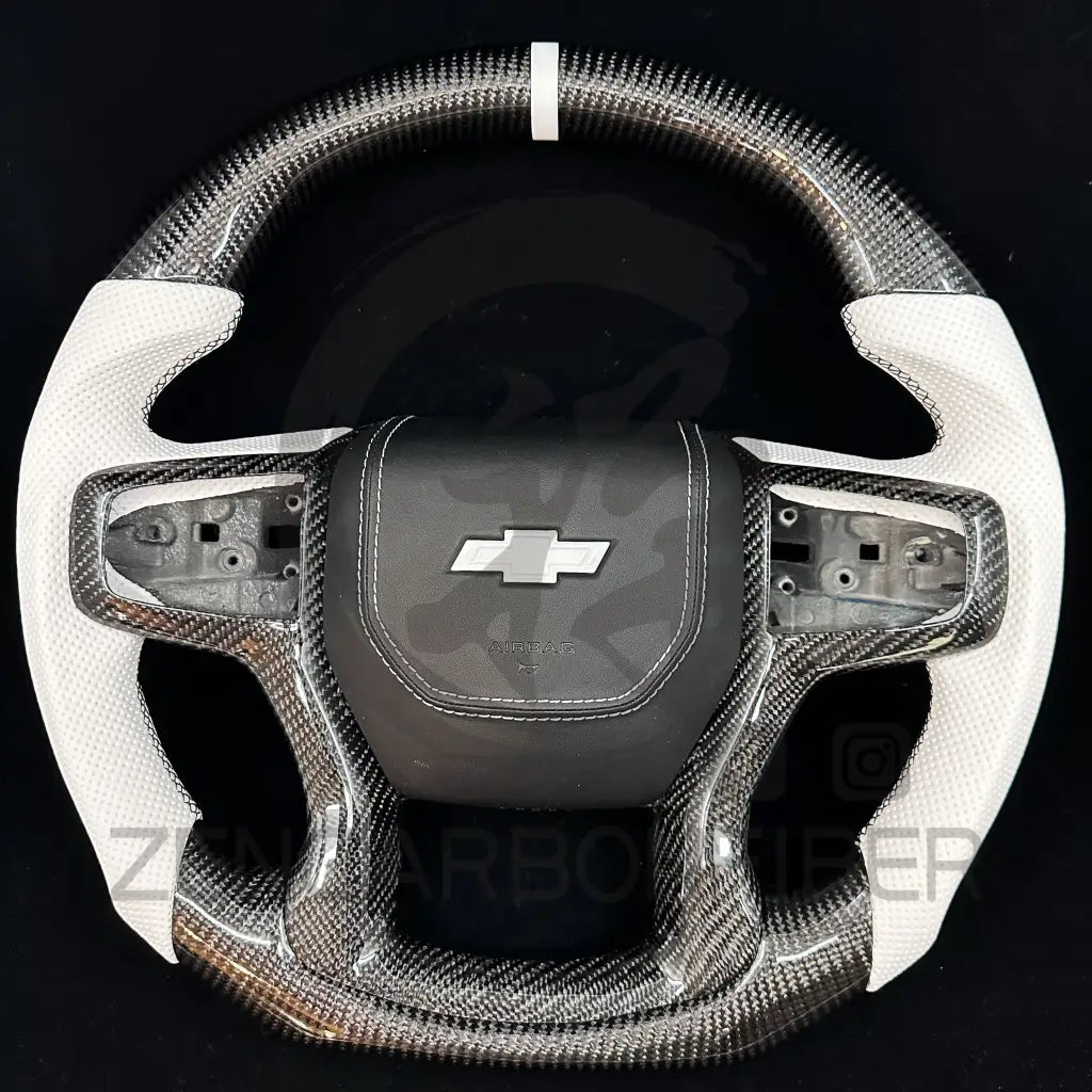2019+ Chevrolet Silverado/GMC Sierra Carbon Fiber Steering Wheel