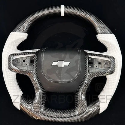2019+ Chevrolet Silverado/GMC Sierra Carbon Fiber Steering Wheel