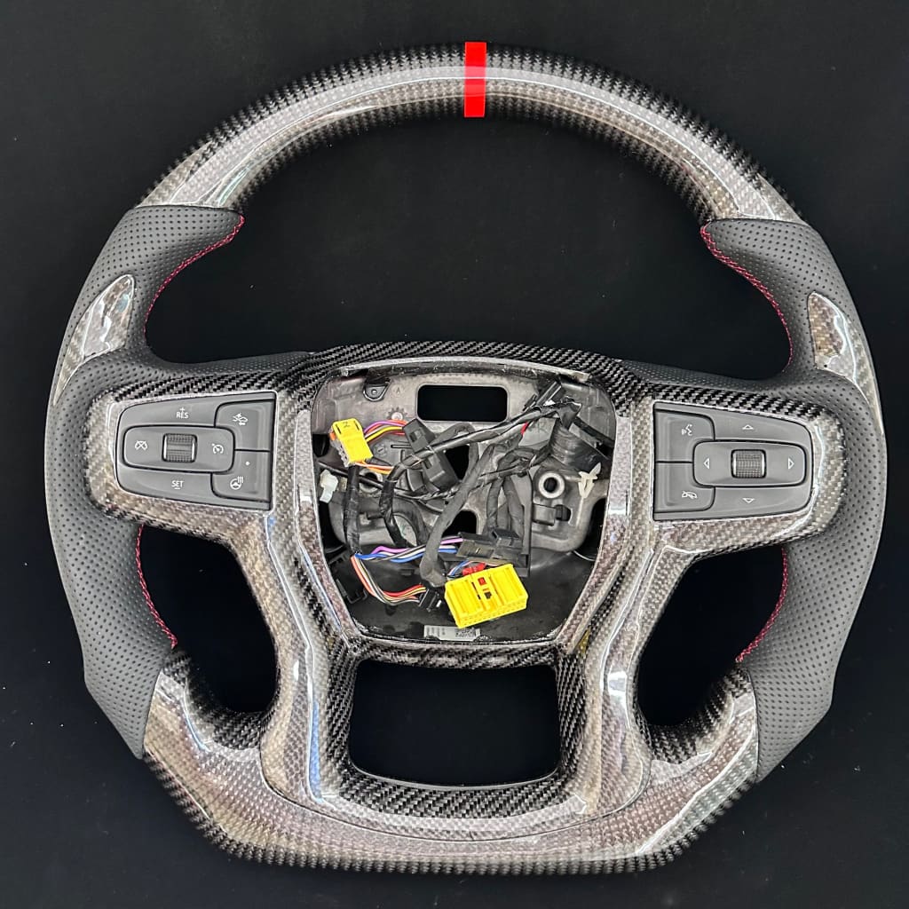 2019+ Chevrolet Silverado/GMC Sierra Carbon Fiber Steering Wheel