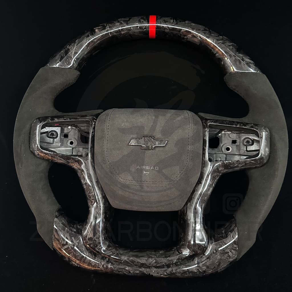 2019+ Chevrolet Silverado/GMC Sierra Carbon Fiber Steering Wheel