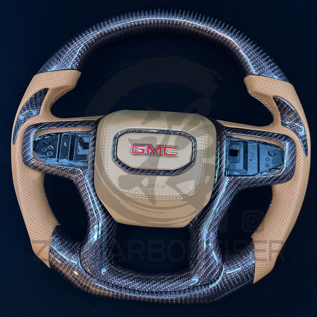 2019+ Chevrolet Silverado/GMC Sierra Carbon Fiber Steering Wheel