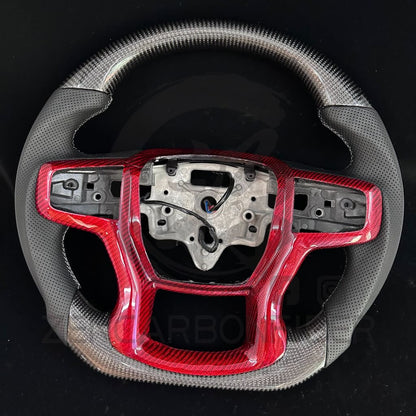 2019+ Chevrolet Silverado/GMC Sierra Carbon Fiber Steering Wheel