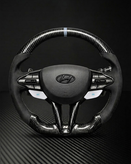2019+ Hyundai Elantra N/Veloster N/I30 N/Kona N Carbon Fiber Steering Wheel