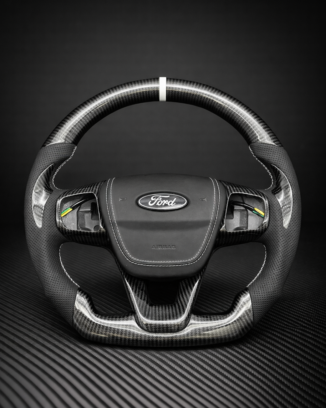2022+ Ford Maverick/Bronco Sport Carbon Fiber Steering Wheel