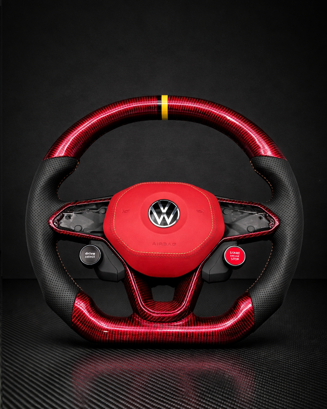 2022+ Volkswagen/VW Golf MK8 GTI/R/Jetta GLI Carbon Fiber Steering Wheel