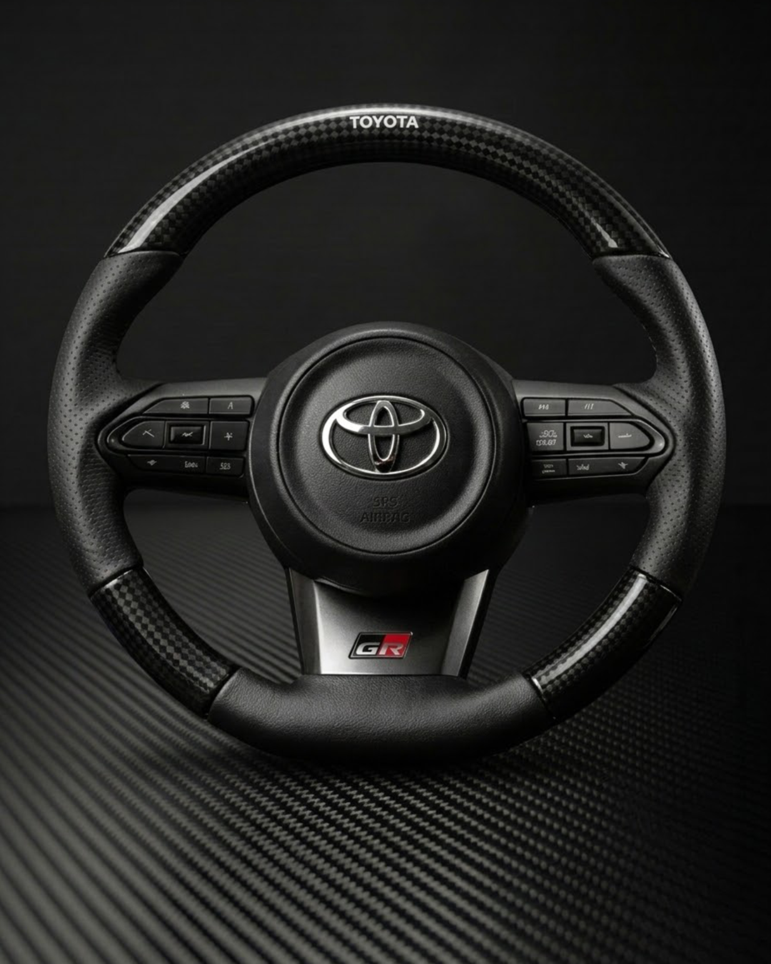 2023+ Toyota GR Corolla Carbon Fiber Steering Wheel