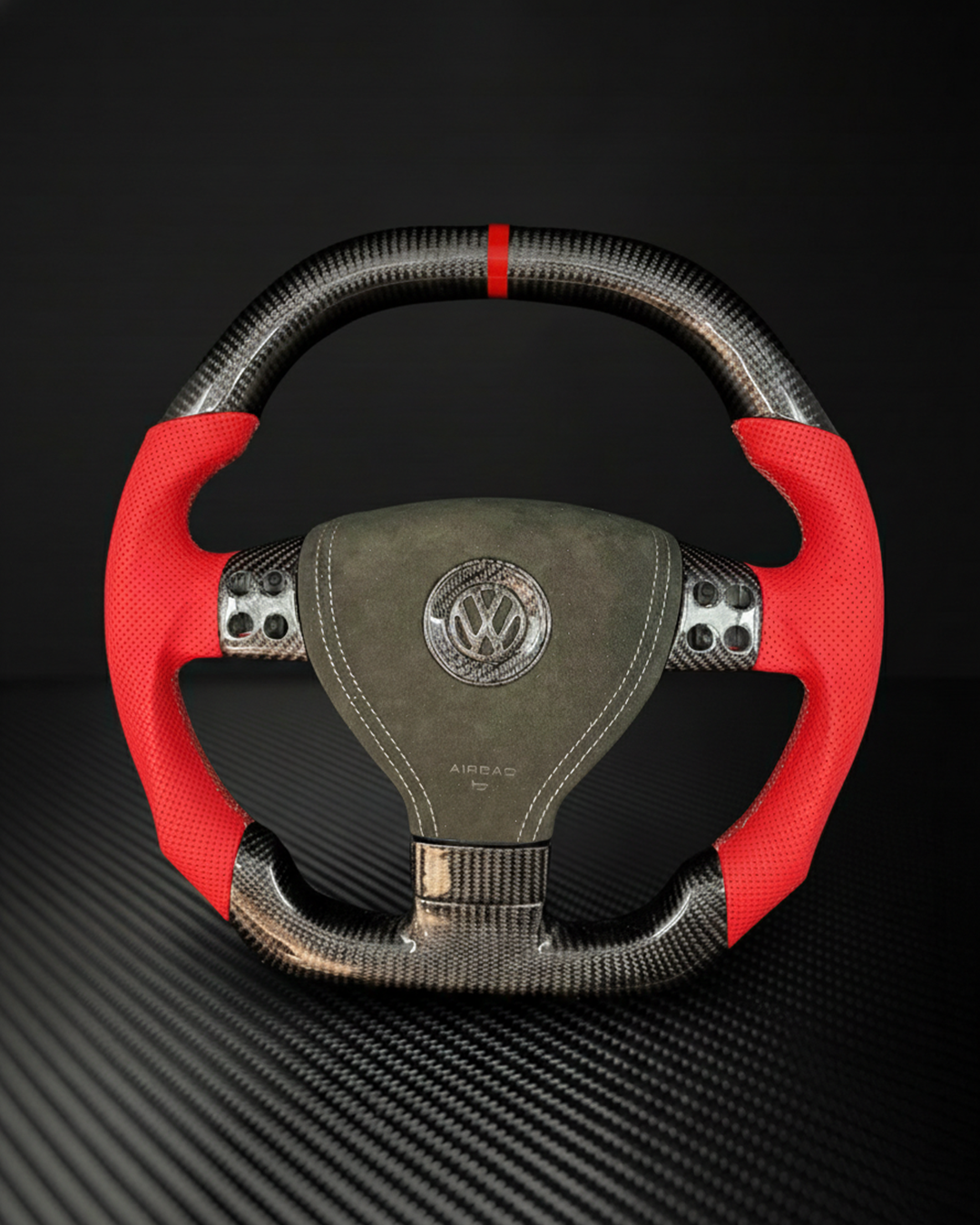 2004-2009 Volkswagen/VW MK5 Golf/Jetta Carbon Fiber Steering Wheel