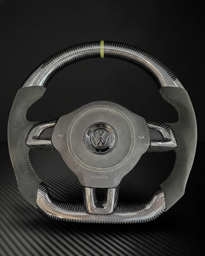 2010-2014 Volkswagen/VW MK6 Golf GTI/R/Jetta GLI Carbon Fiber Steering Wheel