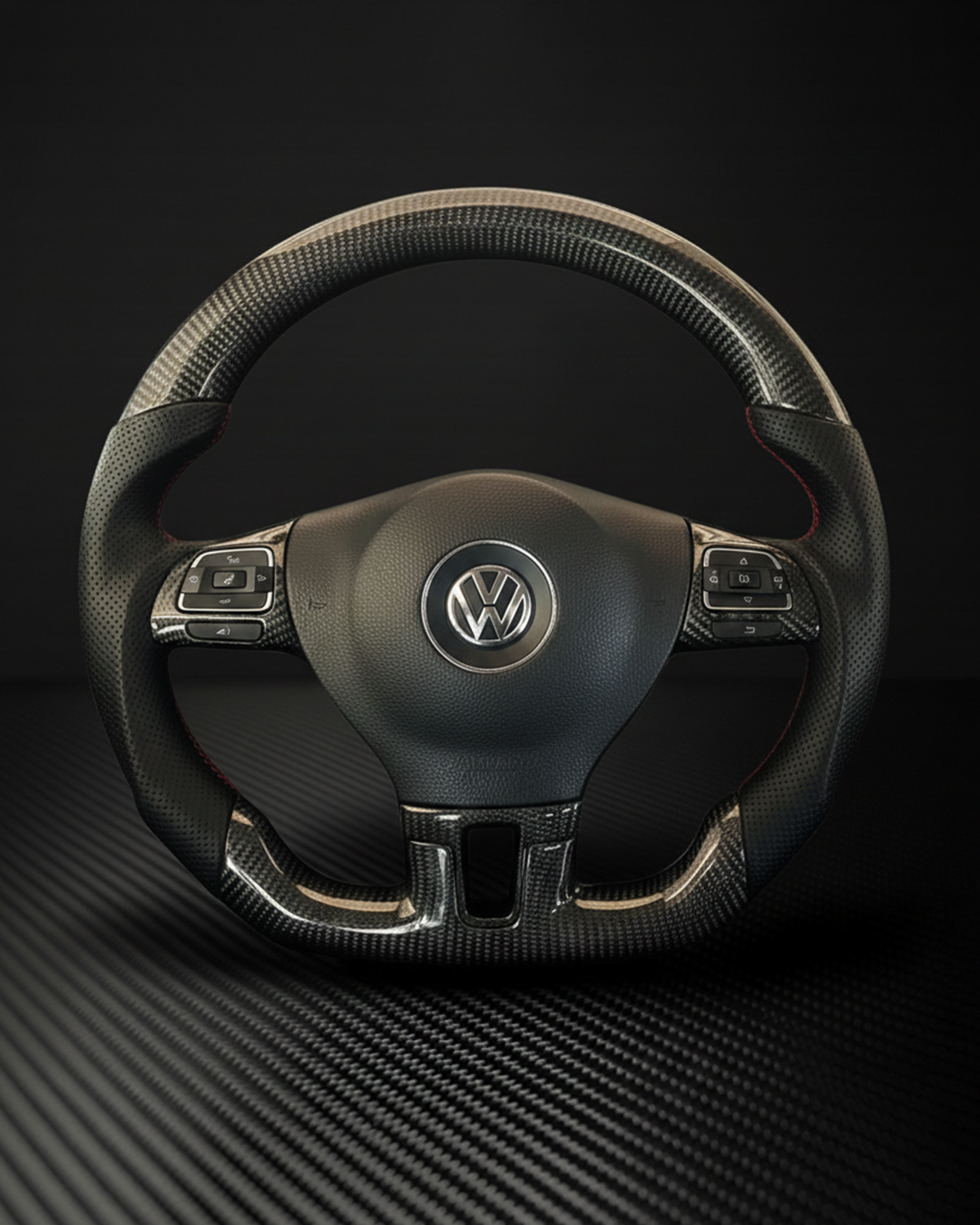 2010-2014 Volkswagen/VW MK6 Golf/Jetta/Passat Carbon Fiber Steering Wheel