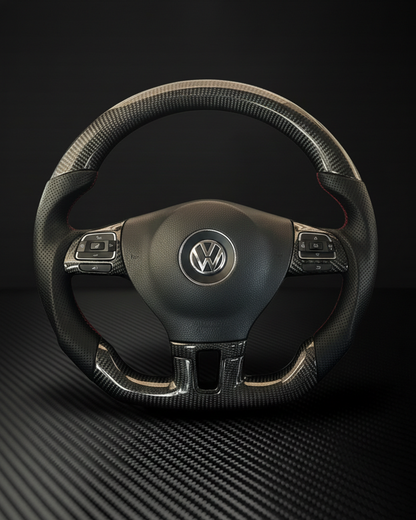 2010-2014 Volkswagen/VW MK6 Golf/Jetta/Passat Carbon Fiber Steering Wheel