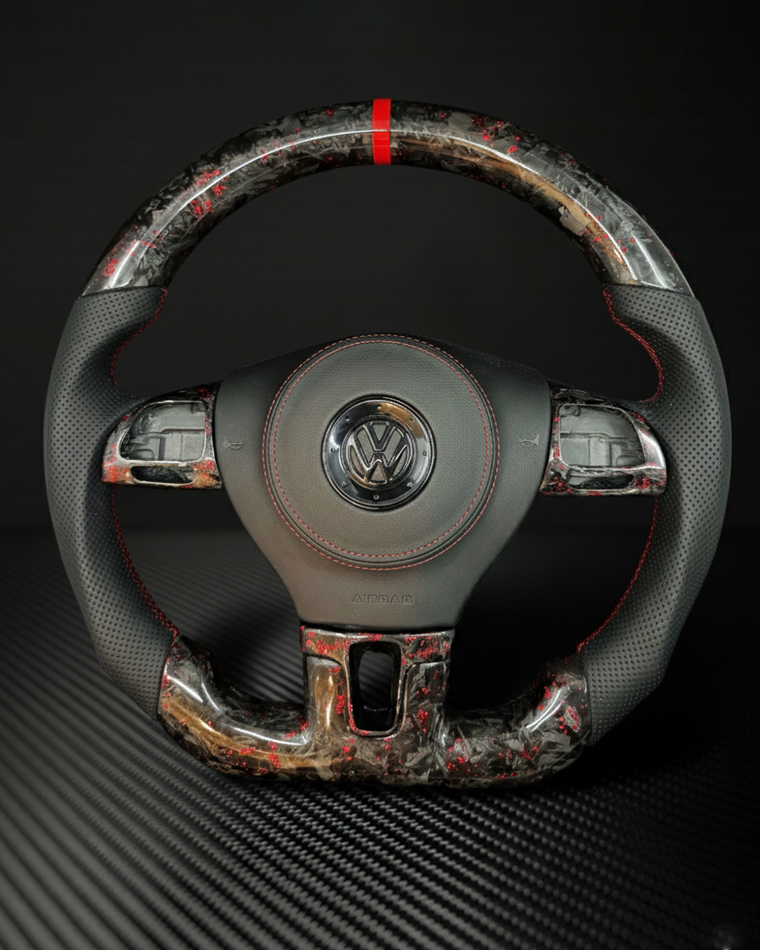 2010-2014 Volkswagen/VW MK6 Golf/Jetta/Passat Carbon Fiber Steering Wheel
