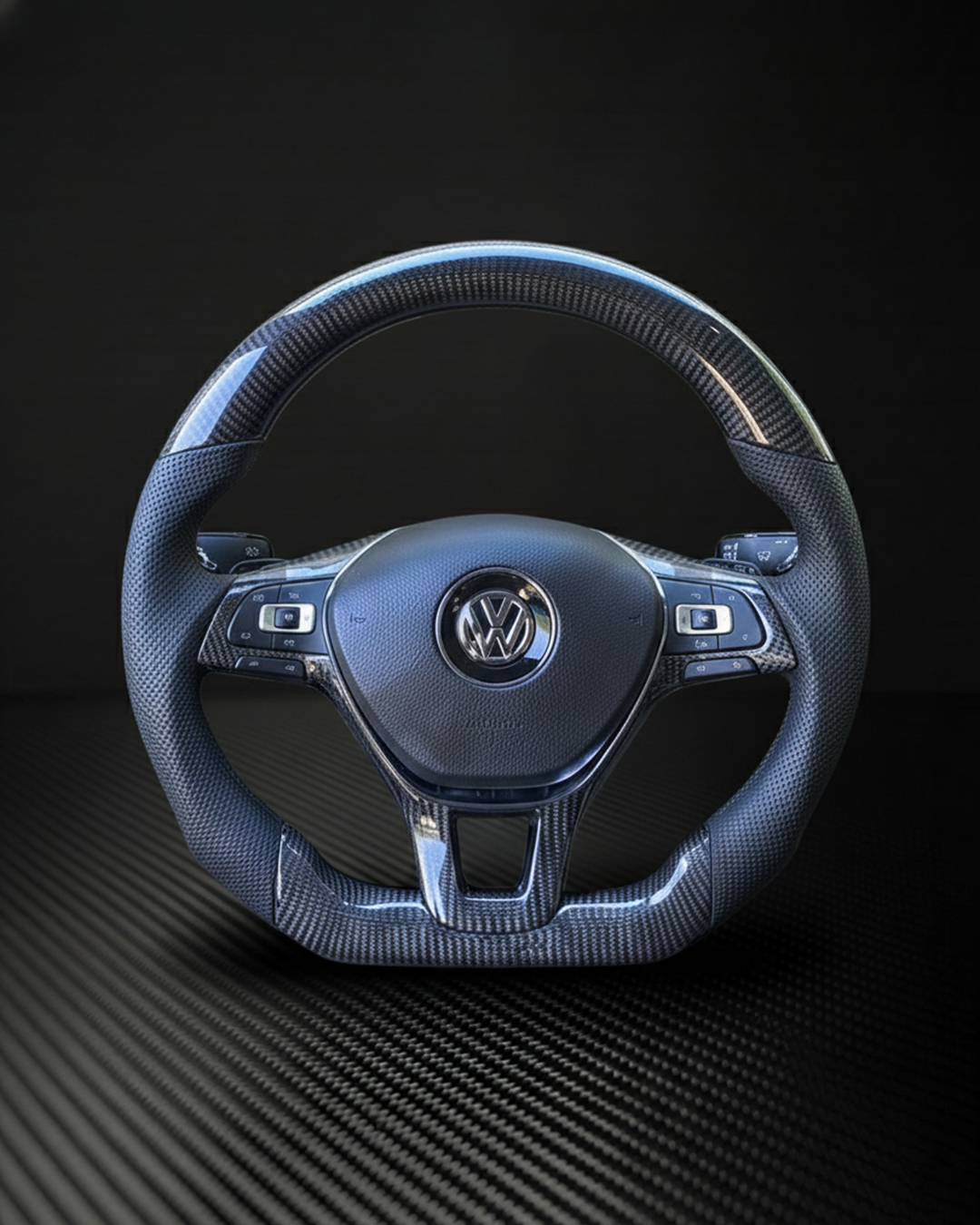 2015-2021 Volkswagen/VW MK7 Golf/Jetta/Passat Carbon Fiber Steering Wheel