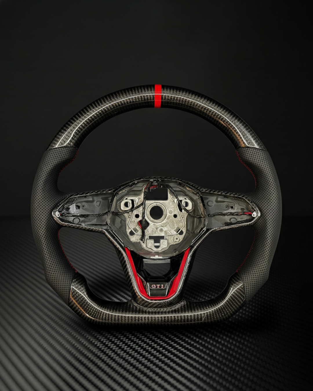 2022+ Volkswagen/VW Golf MK8 GTI/R/Jetta GLI Carbon Fiber Steering Wheel