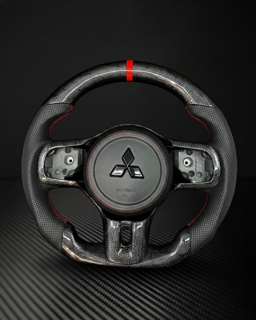 Mitsubishi Lancer Evo X Carbon Fiber Steering Wheel