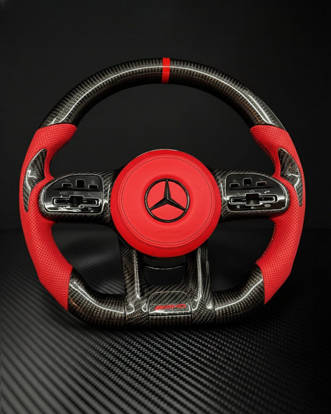 Mercedes Benz Custom Carbon Fiber Steering Wheel