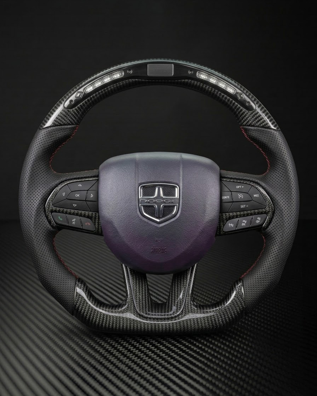 Dodge Dart Carbon Fiber Steering Wheel