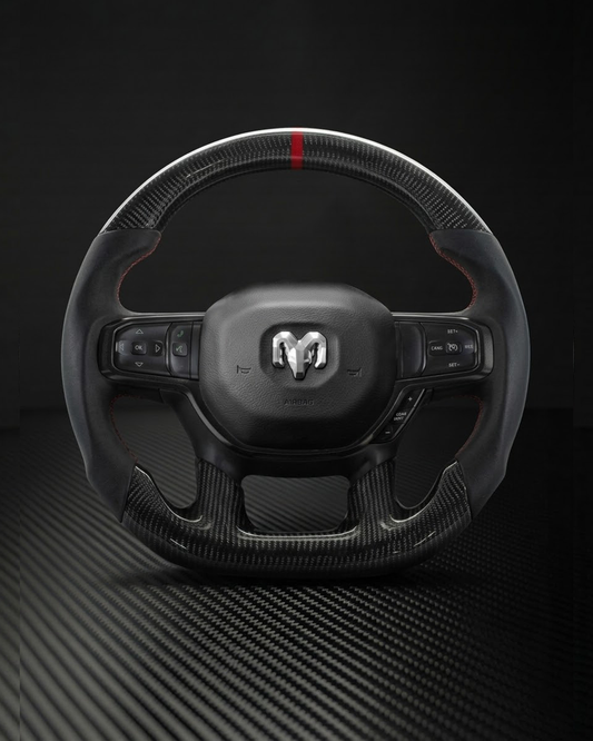 2019-2024 Dodge RAM 1500 Carbon Fiber Steering Wheel