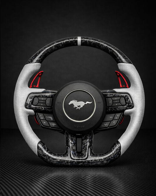 IN STOCK- 2015+ S550 Ford Mustang Carbon Fiber Steering Wheel