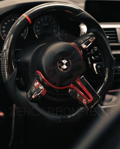 2012-2018 BMW F2X/F3X/F8X/F1X Carbon Fiber Steering Wheel