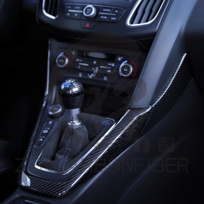 2012+ Ford Focus Carbon Fiber Shifter Bezel/ Center Console Trim Replacement
